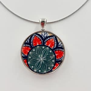 Round Casa Bohemian china Pendant