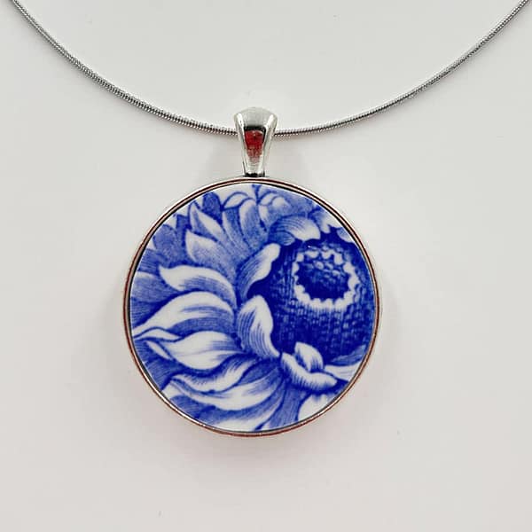 Round Vintage Johnson Brothers china Pendant