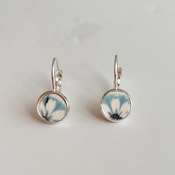 Vintage Crownford china earrings