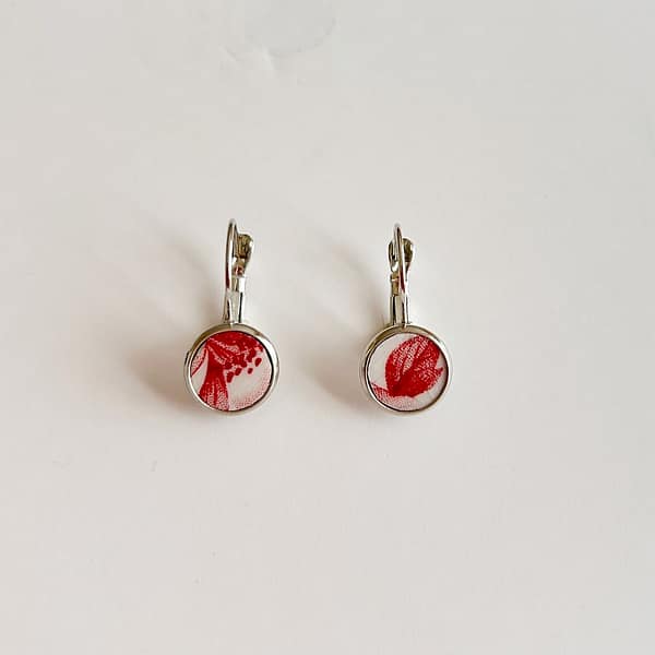 Vintage Churchill china earrings